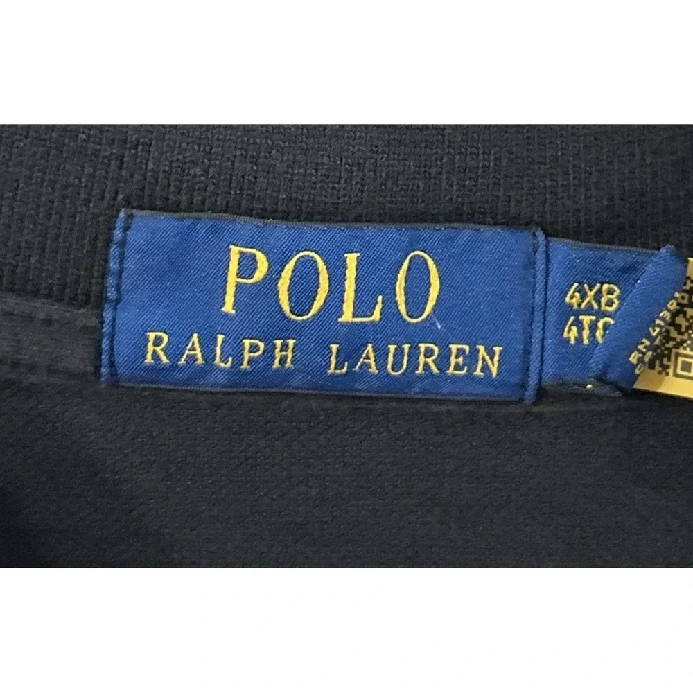 Mens Polo Ralph Lauren Big & Tall‎ Polo Shirt Sz 4XB Big Short Sleeve Black